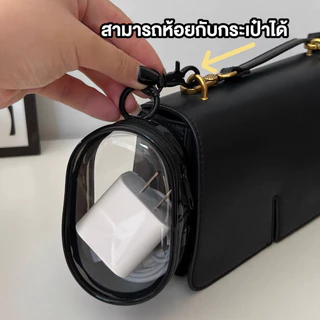 (พร้อมส่งในไทย) กระเป๋าใส PVC กระเป๋าจัดใส่ของเล็กๆ พกพาสะดวก กระเป๋าใบเล็กน่ารัก มีที่ห้อย
