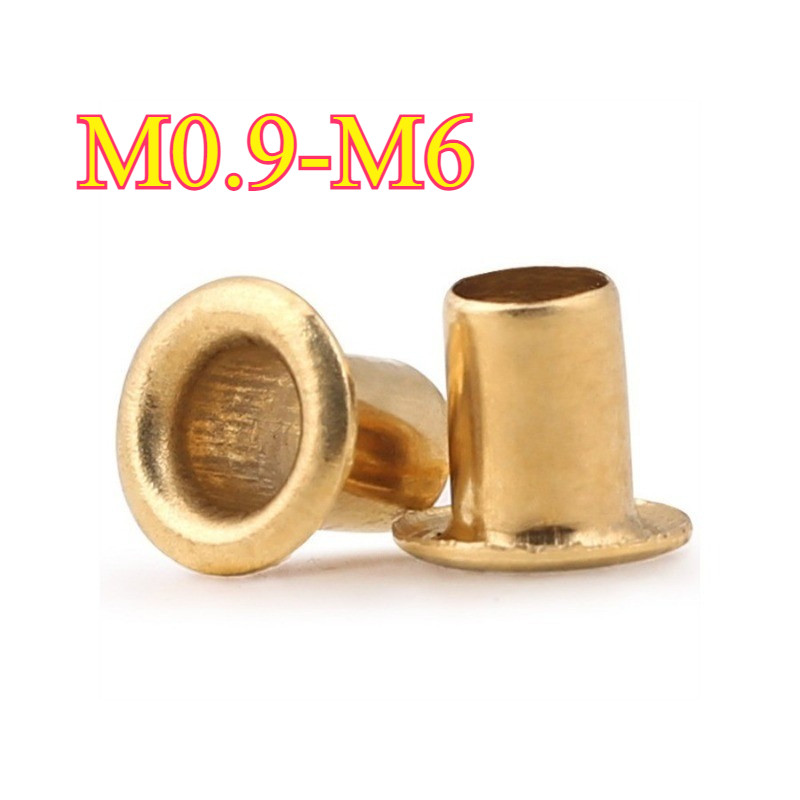 หมุดหัวทองแดง | หัวกลม Hollow tubular Rivet M0.9-M6 XB-ZZ-1-A