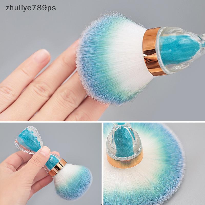 Zhuliye789ps] 1PCS Professionals Nails Art Brush Style Dust Cleaning Make Up Brush อุปกรณ์ทําเล็บอุป