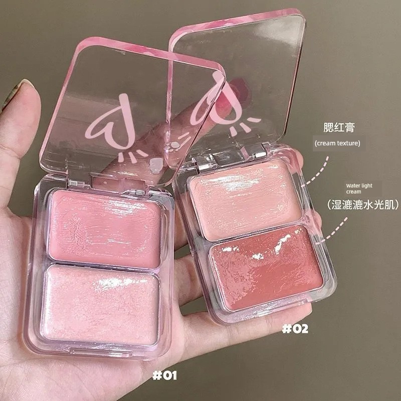 4u2 บลัชออน ครีมบลัช 4u2 Vitality Water Gloss บลัชออนสองสี!Multi-Gloss Natural Brightening สามมิติ C