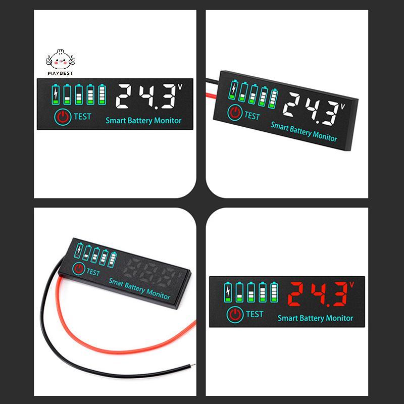{maybest} DC 7-55V Universal Battery Charge Indicator Panel LED Indicator Acid Battery Voltage Charg