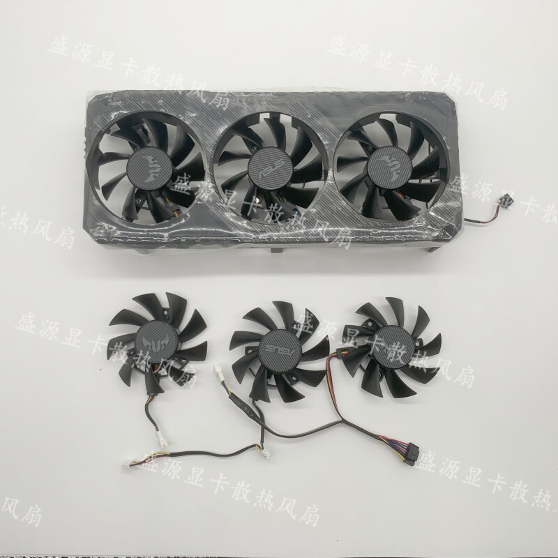 [หม้อน้ําขายร้อน] ASUS/ASUS RX5700 RX5700 XT TUF GTX1660S 1660 กราฟิกการ์ดเงียบพัดลมเดิม