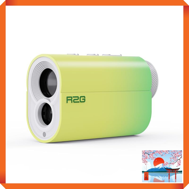 R2G MATE Mini OLED Golf Laser Rangefinder - High Transmittance Lens, 6x Magnification, Compact & Rec