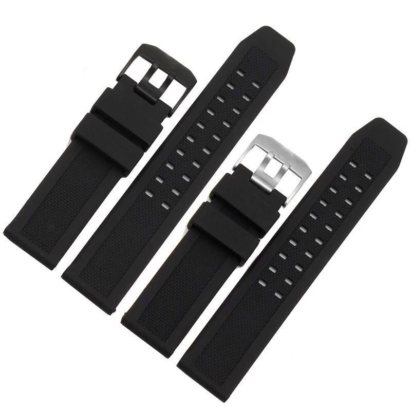 สําหรับ Luminox 3050/8800/95123 มม.นุ่ม FKM สายนาฬิกาดําน้ํายาง, Quick Release Premium Sailcloth Tex