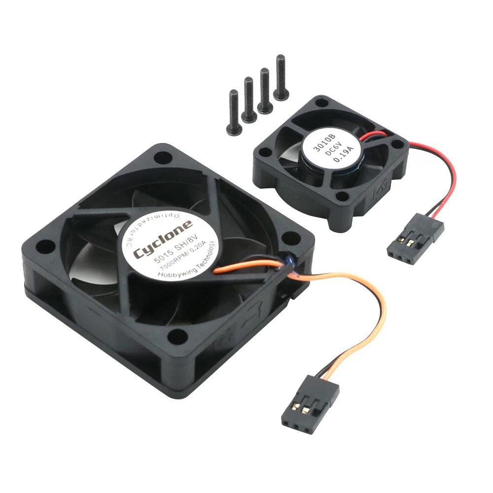Mi มอเตอร์ดีซี Hobbywing 5V-6V พร้อม ESC พัดลม 5015SH FAN-3010-5V 6V 8v-0.2A 7000rpm สำหรับ Hobbywin