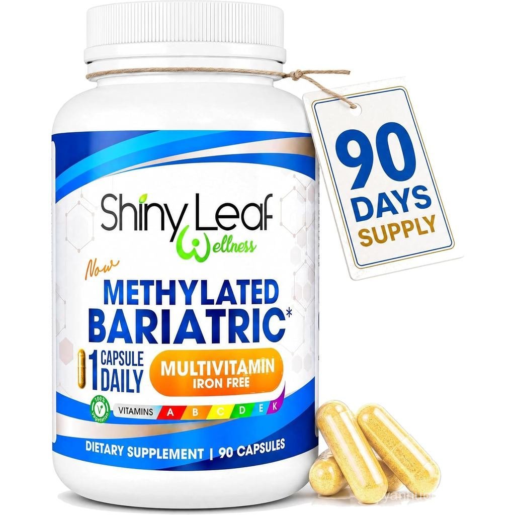 Shiny Leaf Methylated Bariatric Multi With Without Iron – s สําหรับ Gastric Bypass & Sleeve 1 Daily 