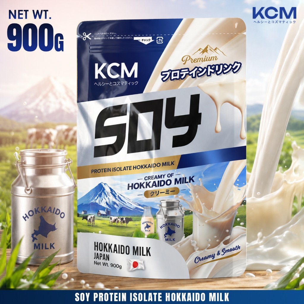 KCM Soy Protein Isolate รส นมฮอกไกโด  ซอยโปรตีน โปรตีนคุมหิว