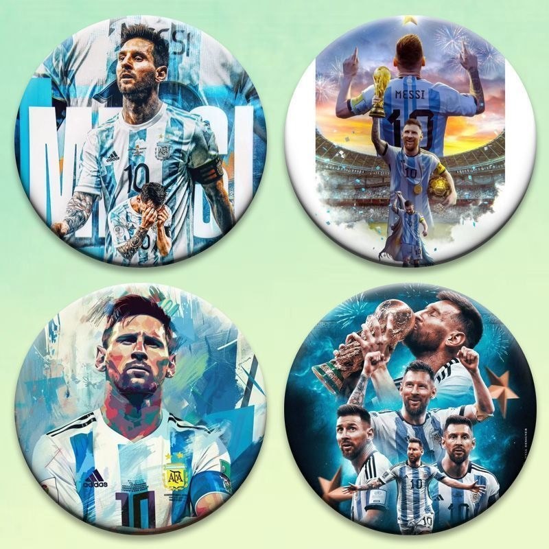2026 Messi Football Merchandise World Cup Bar Badge Tinplate HD 58mm Valley Messi Football Merchantr