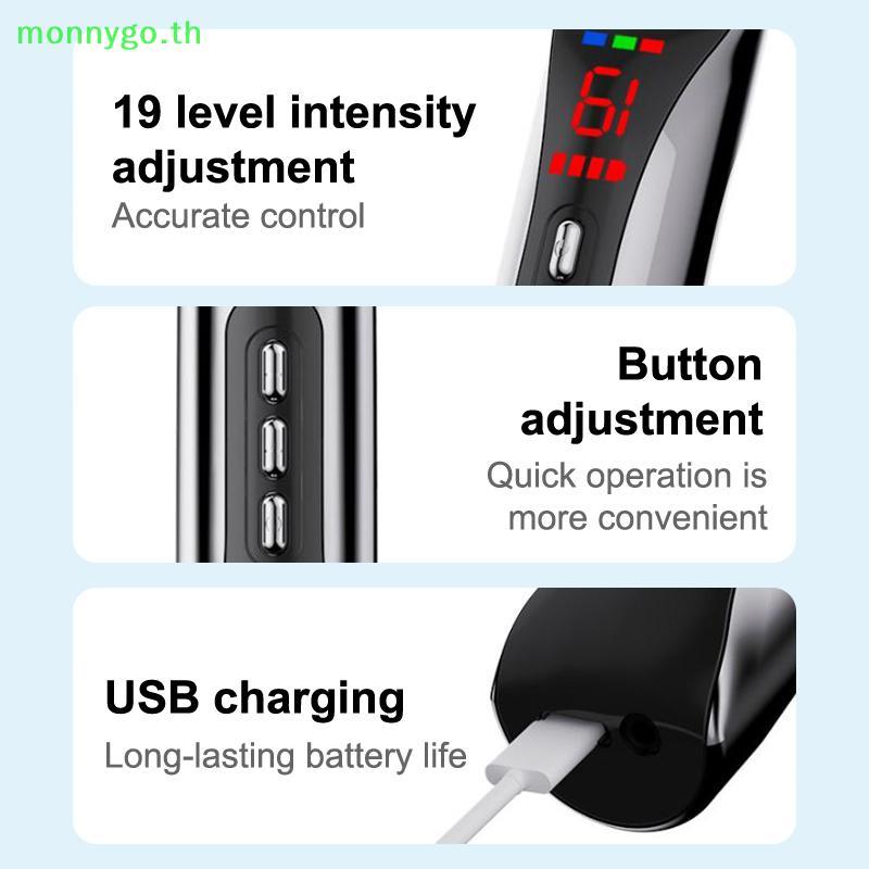 Monnygo อิเล็กทรอนิกส์ฝังเข็มปากกาจุดปากกา Meridian Energy Meridian ปากกานวดปากกาฝังเข็ม Therapy Health Care Pain Relief เลเซอร์ TH