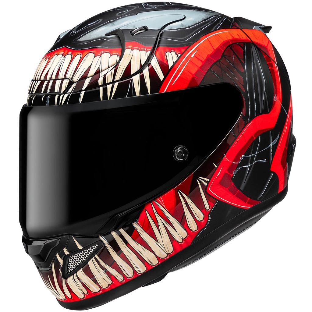 HJC RPHA 12 Marvel Full Face Motorcycle Helmet with Ventilation and Removable Liner - Venom3 Edition