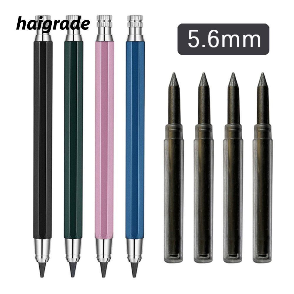 HAIGRADE ดินสอกดเขียน 2B/4B/6B/8B ดินสอ Refill Sketch การออกแบบการ์ตูน 5.6 มม.เครื่องมือวาดภาพ