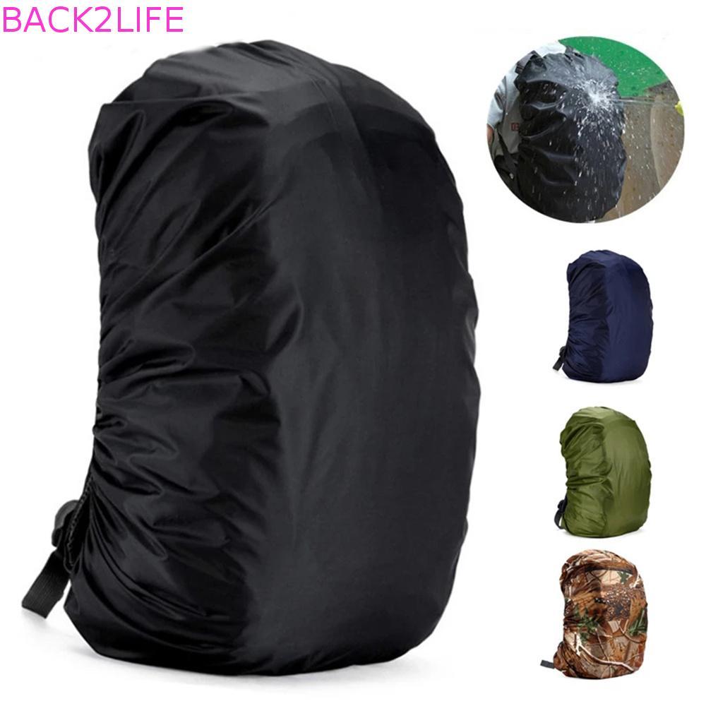 BACK2LIFE ผ้าคลุมกันฝุ่น 35-80L กันฝน Outdoor Camping Hiking สําหรับกระเป๋าเป้สะพายหลัง