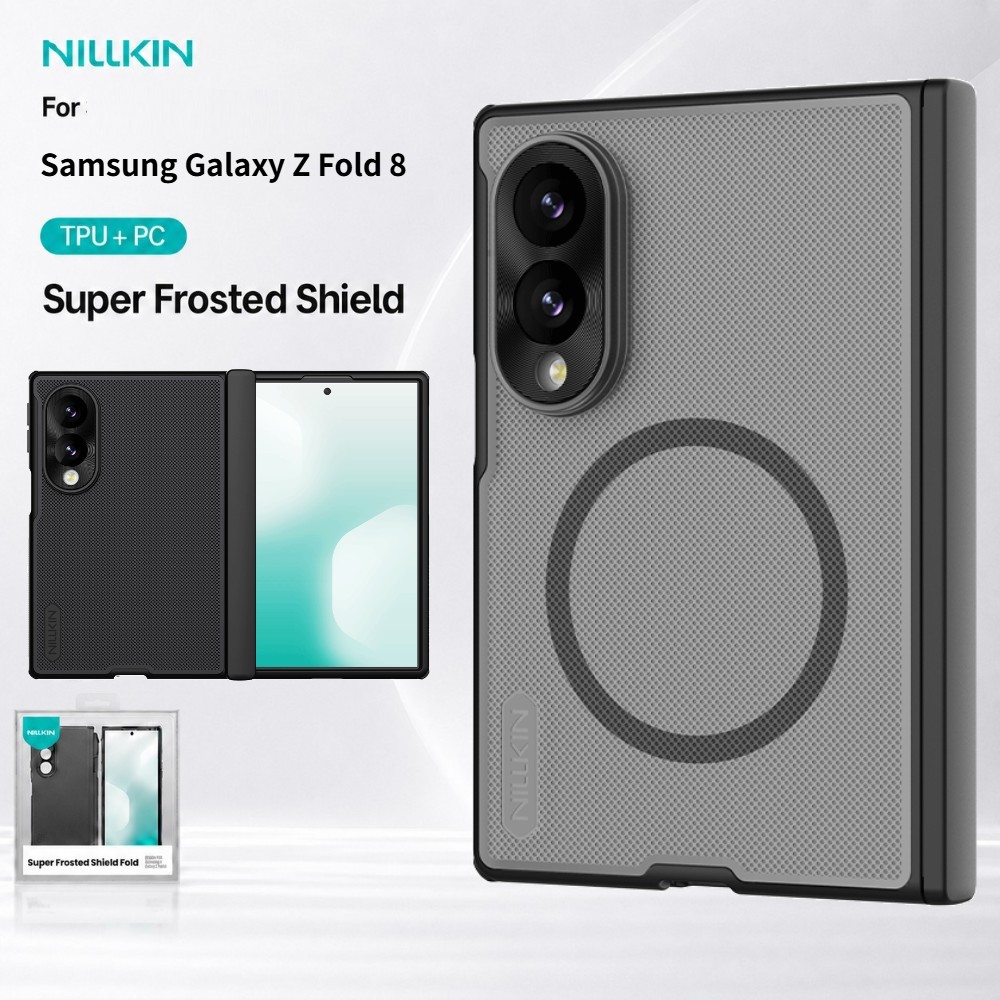เคส Magsafe สําหรับ Samsung Galaxy Z Fold 8 Fold8 5G Nillkin Frosted Prop ด้านหน้า + ฝาหลังแม่เหล็ก