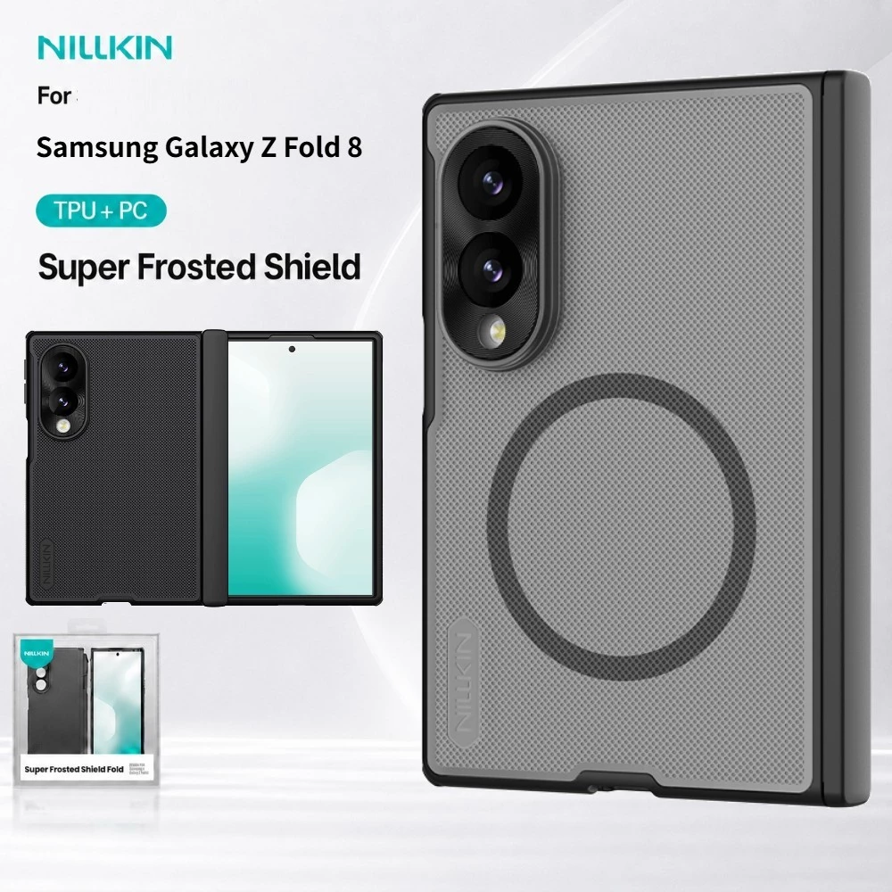เคส Magsafe สําหรับ Samsung Galaxy Z Fold 8 Fold8 5G Nillkin Frosted Prop ด้านหน้า + ฝาหลังแม่เหล็ก