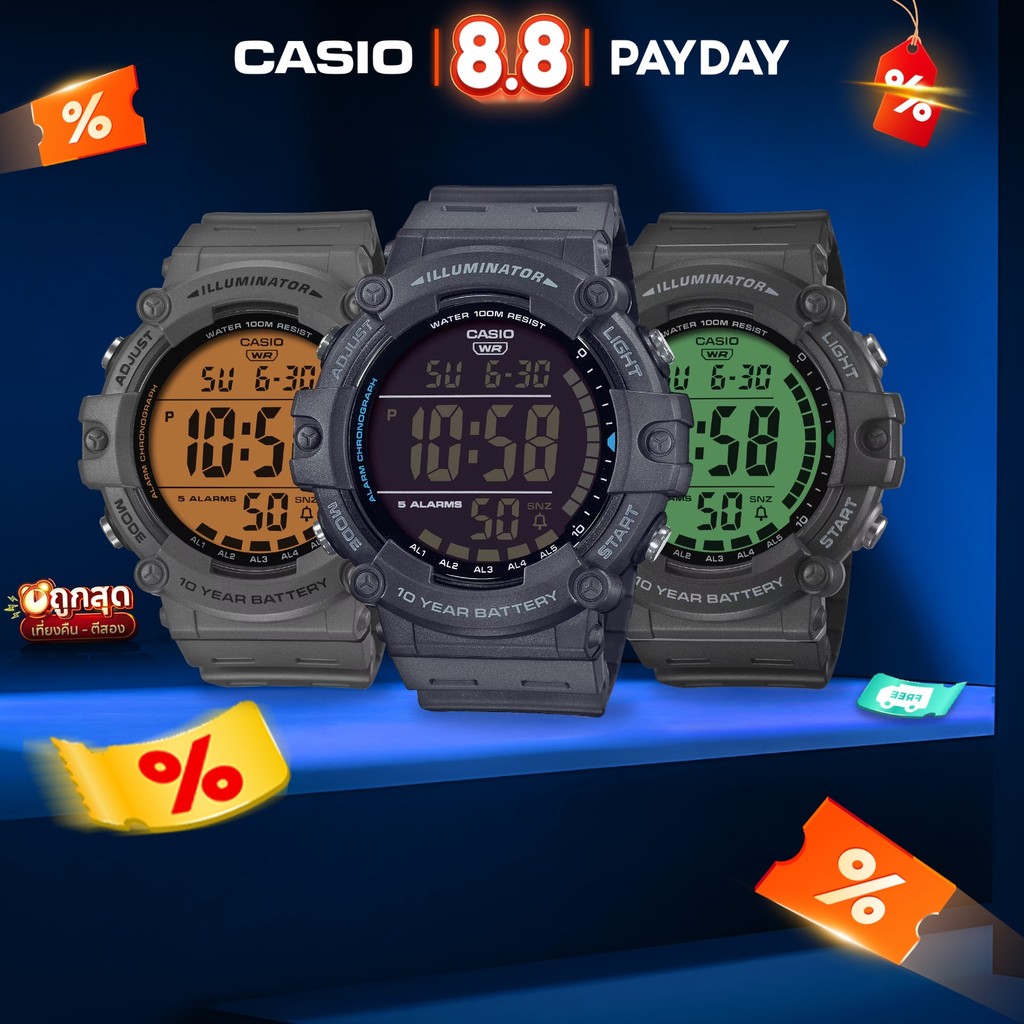 นาฬิกาข้อมือ CASIO รุ่น AE-1500 สินค้าแท้ รับประกันศูนย์ 1 ปี