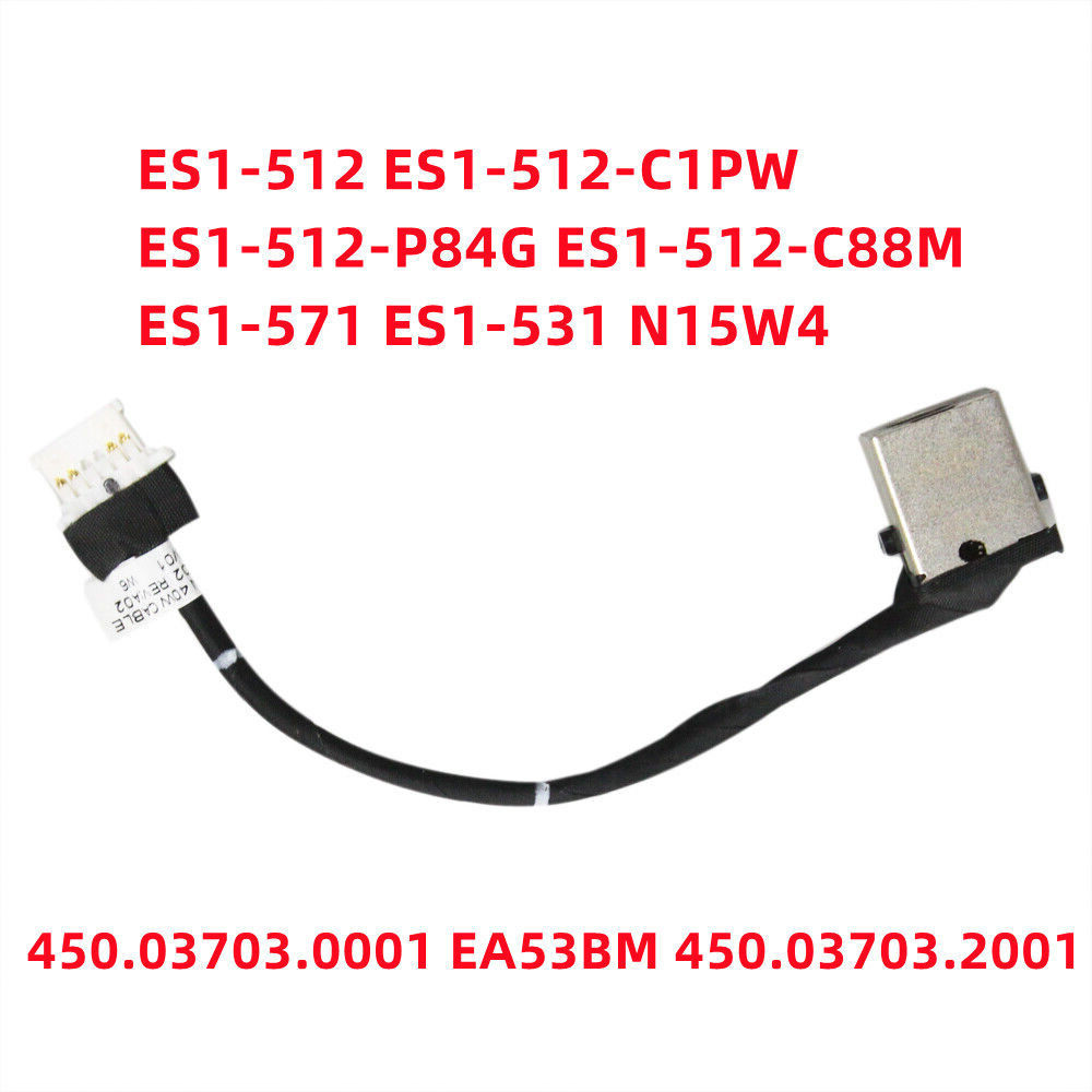 สําหรับ acer es1-512 es-511 es1-531 ex2519 n15w4 อินเทอร์เฟซการชาร์จพลังงานหัวพลังงาน