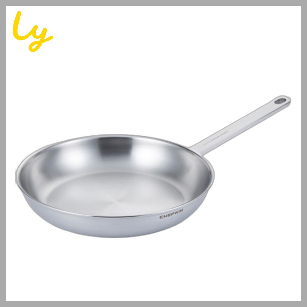 [chefwin] Induction 316 กระทะสแตนเลส 5 ชั้น, 24 ซม., 1 ชิ้น / กระทะเกาหลี / 5 ชั้น Induction โดย ly_