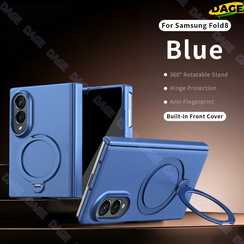 เคสสําหรับ Samsung Galaxy Z Fold8 360° แหวนแม่เหล็กขาตั้งสปริงบานพับกลไกครอบคลุมเต็มรูปแบบกันกระแทกฝาครอบกันชน ZFold8Ultra ZFold7 ZFold5 ZFold4 ZFold6 ZFold8