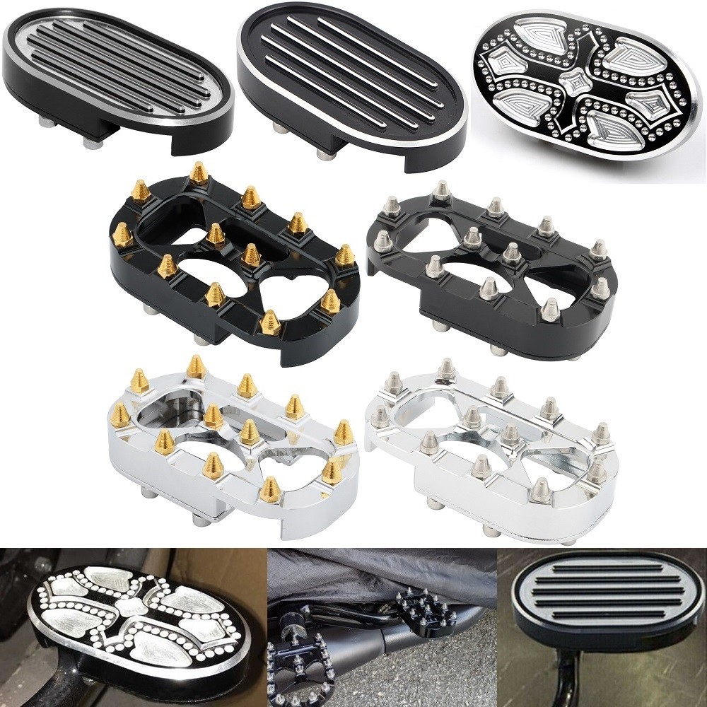 รถจักรยานยนต์เบรคเท้าเหยียบ Pad ฝาครอบเท้า Shifter Shift หมุดสําหรับ Harley Sportster XL 883 1200 Dyna Wide Glide V-Rod Softail Night Street Rod 03-up