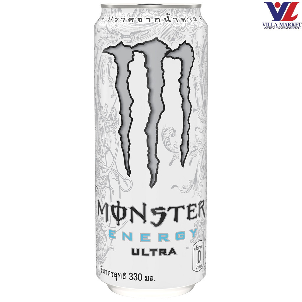 Monster Zero Ultra Drink Can 330Ml มอนสเตอร์ ซีโร่ อัลตร้า 330 มล.