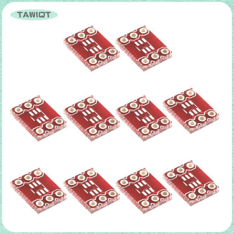 [tawiqt.th] ชุด 10 ชิ้น 6 พิน SOT23 เป็นอะแดปเตอร์ DIP บอร์ด PCB SMD Converter DIY Board