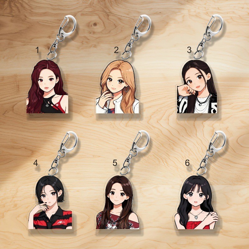BABYMONSTER สินค้า RUKA RUKA Lee Cha-Ren AHYEON Kawai Ruhua ASA พวงกุญแจ 1702