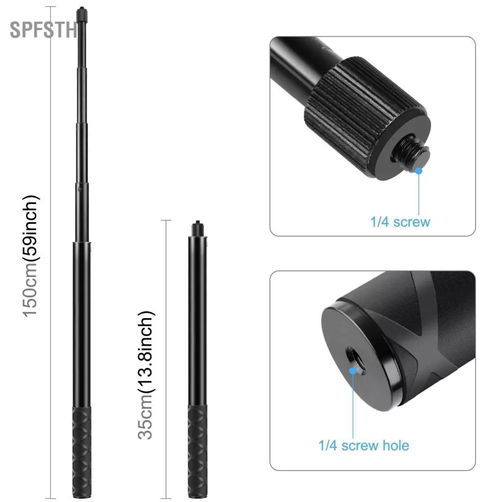 PULUZ PU495B ชุดที่จับแฮนด์จักรยานและไม้เซลฟี่สำหรับ GoPro 12/11/10 Insta360 ONE X4/X3/X2 thumbnail 7
