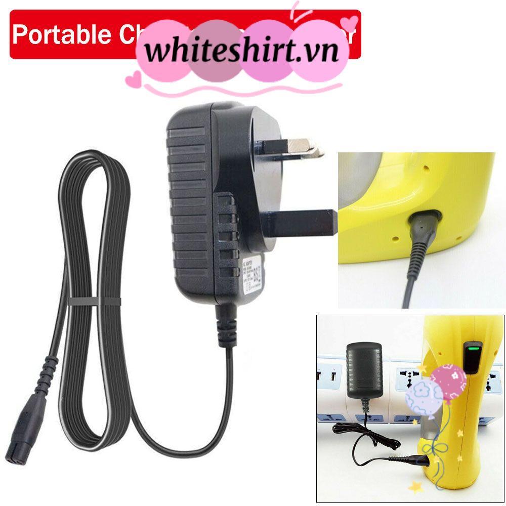WHITESHIRT อะแดปเตอร์เครื่องดูดฝุ่นสําหรับ Karcher Plug Dual Voltage สําหรับ Karcher Charger Charger