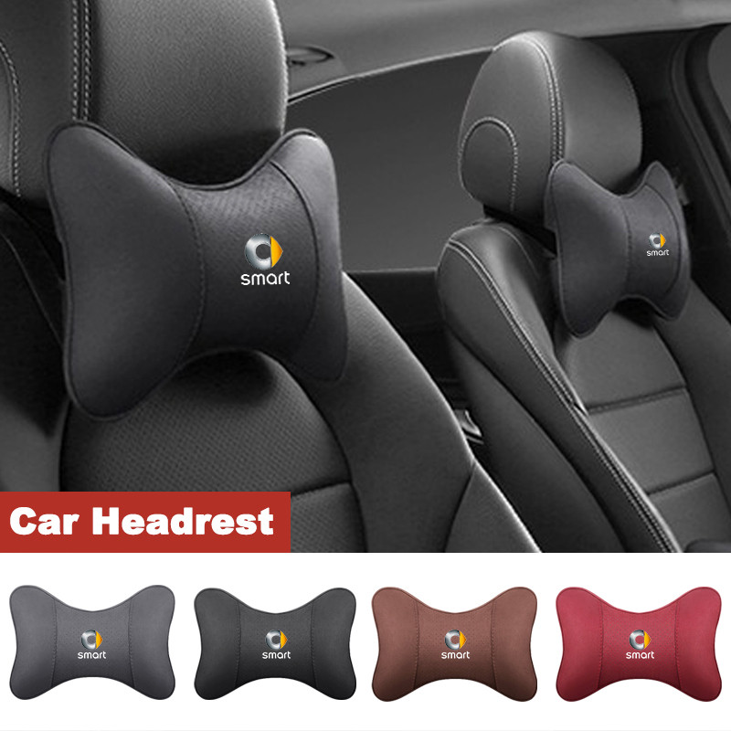 Breathable รถ Headrest คอสนับสนุนที่นั่งหมอนสําหรับ Benz สมาร์ท Fortwo 451 450 453 EQ Forfour Coupe 