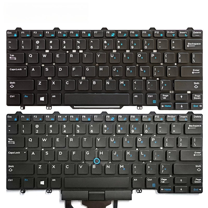 ใช้งานได้กับแป้นพิมพ์แล็ปท็อป Dell Dell Latitude E5450 E5470 E7450 E7470