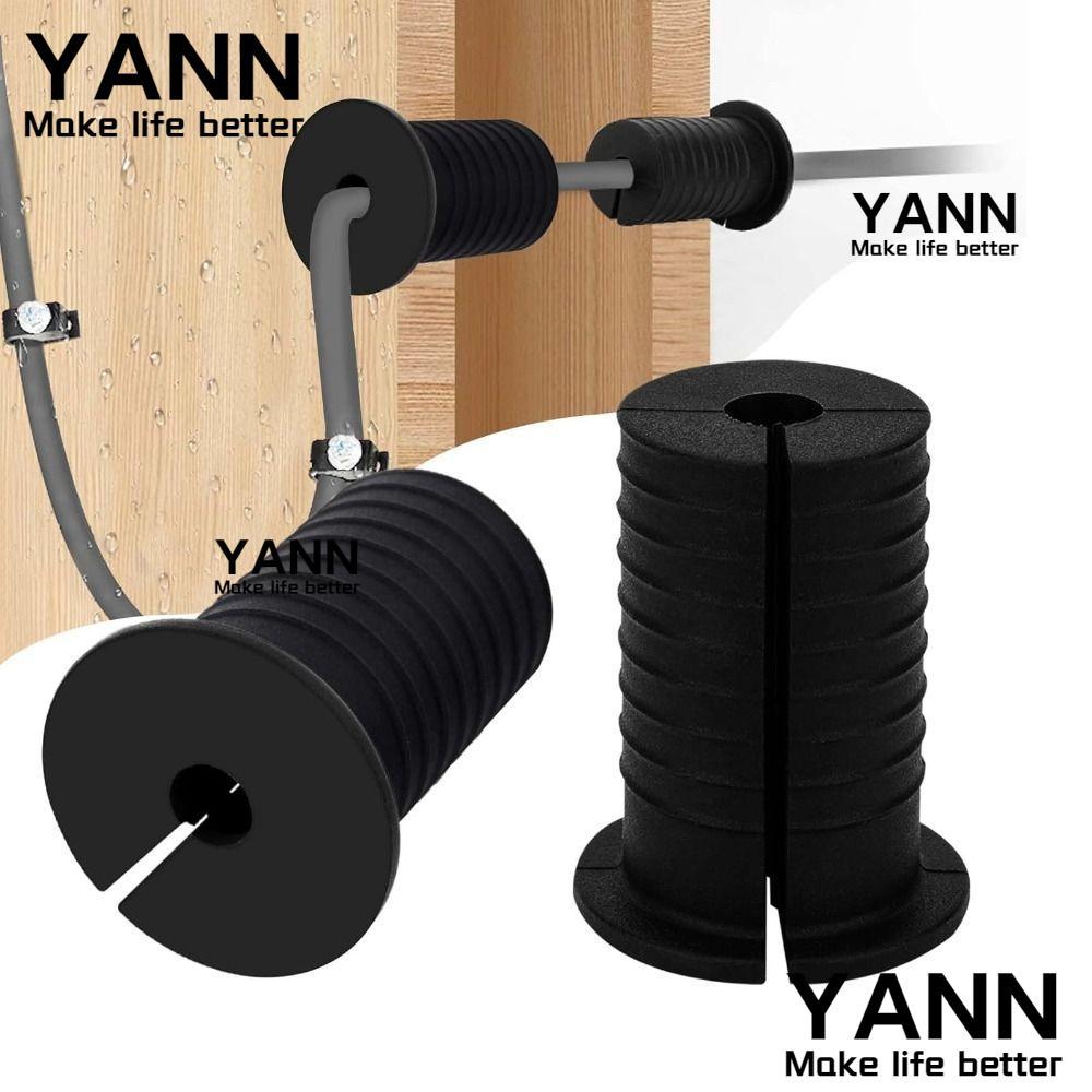 YANN 4pcs Wall Grommets, ซิลิโคนกันลื่น Wall Hole Cover, Professional เกลียว Wall Mount Cable Wall P