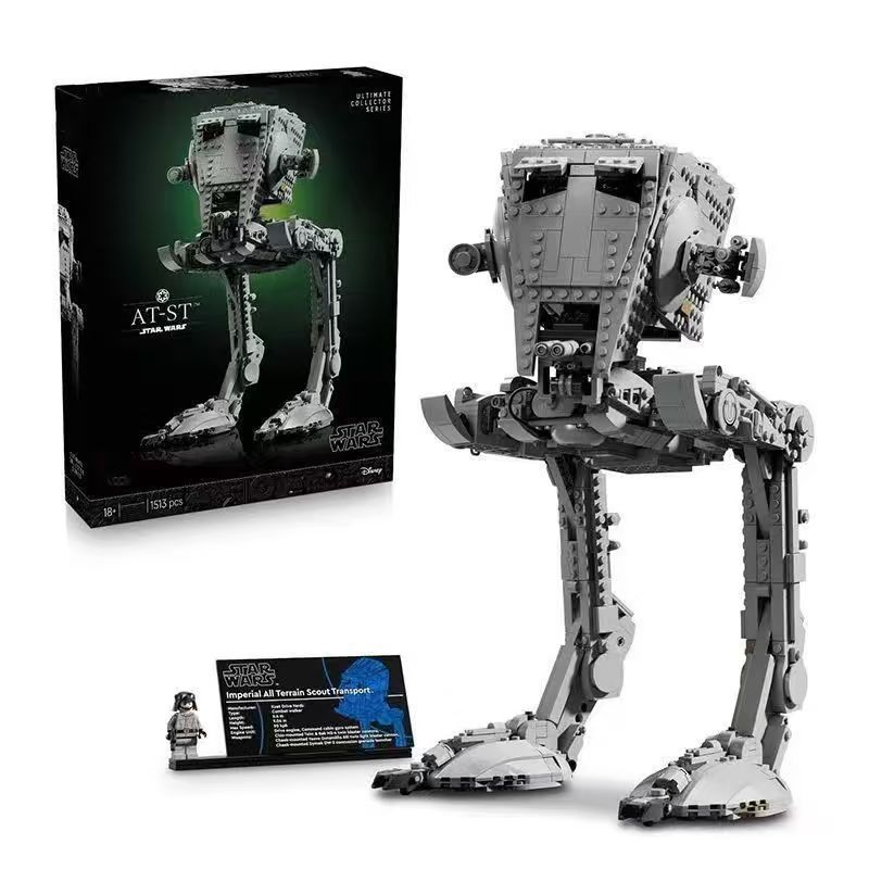 ใช้งานร่วมกับ Star Wars AT-ST All-Terrain Reconnaissance Transport Walker 75417 ประกอบอาคารบล็อกของเ