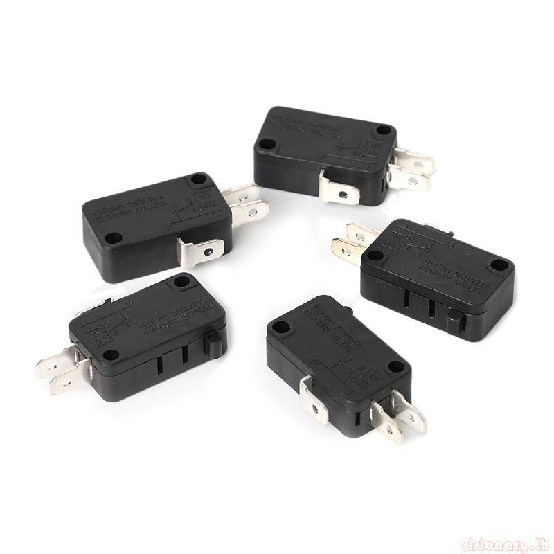 Vision 5 ชิ้น 16A 250VAC 0 3A 250VAC สวิทช์ Srew Connector Actuator Limit Micro Switch