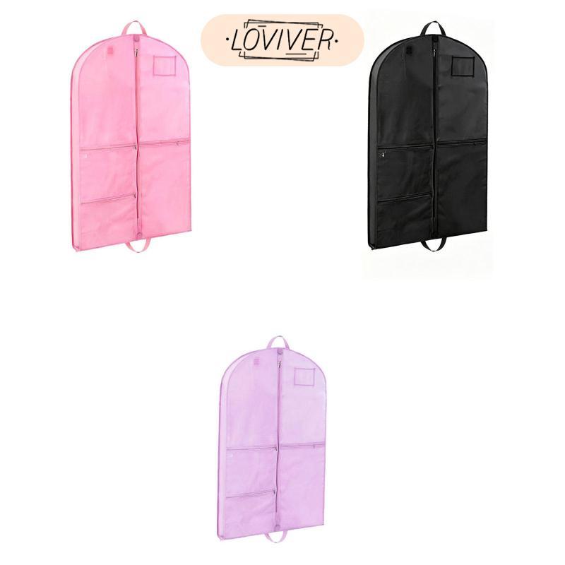 Dance Garment Bag Dance Costume Cover Garment Cover Dress Protector หน้าต่างใสและกระเป๋าซิปผ้า Oxfor