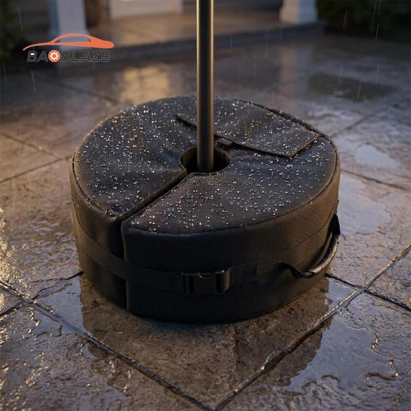 [Baoblaze] Canopy Weight Bag Black Tent Sandbag Outdoor Stand Weight Bag 46 Cm Wide Heavy Duty Sandb
