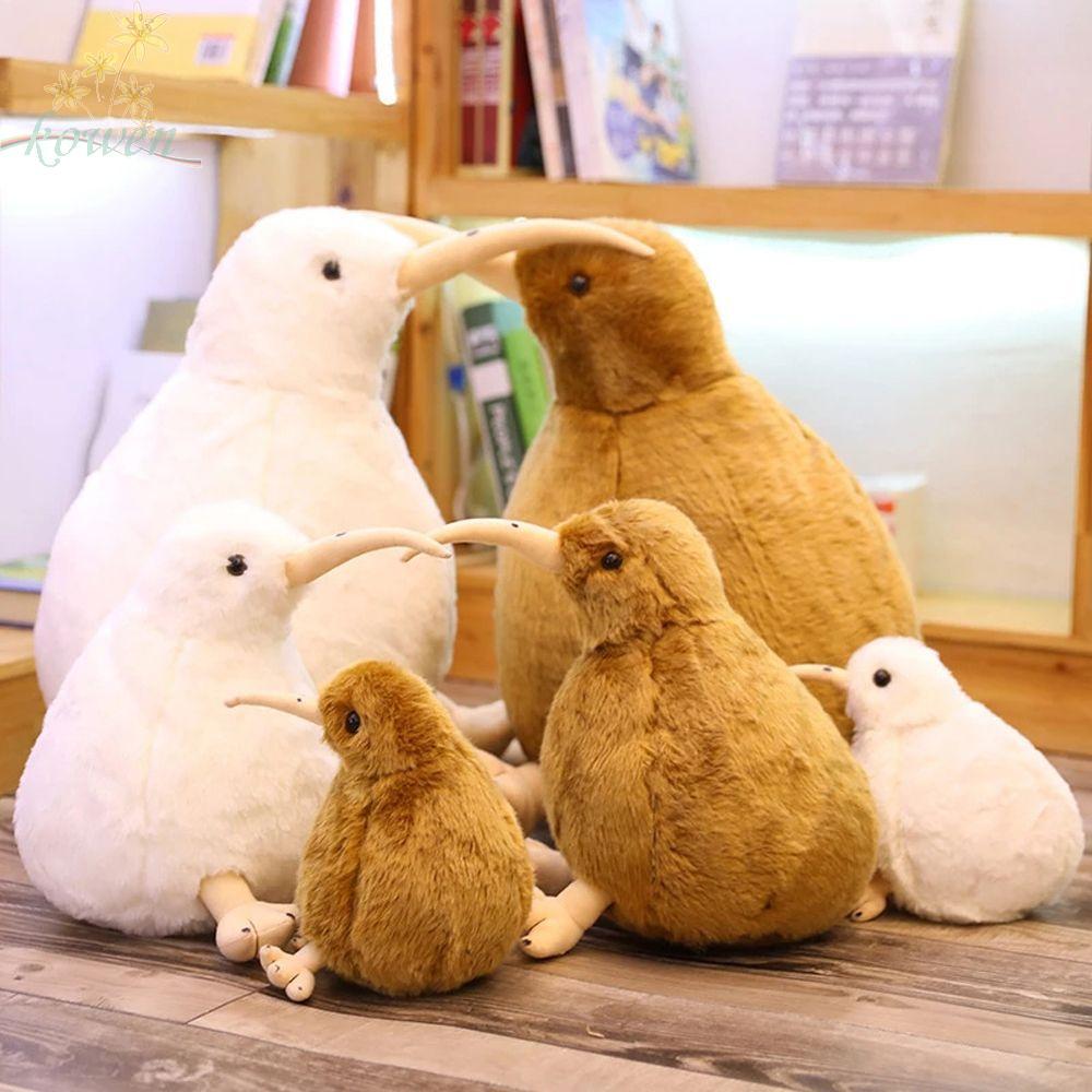 KOWEN Kiwi Bird Plush ของเล่นเด็กเหมือนจริง Kiwi Bird หมอนการ์ตูนน่ารักตกแต่งบ้าน Zealand Bird ของเล