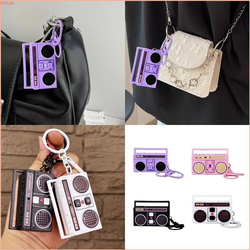 Chua Creative Voice Recorder พวงกุญแจเทปบันทึกพวงกุญแจ Mini บันทึกตลกเครื่องเล่นเพลงจี้ Mini Voice R