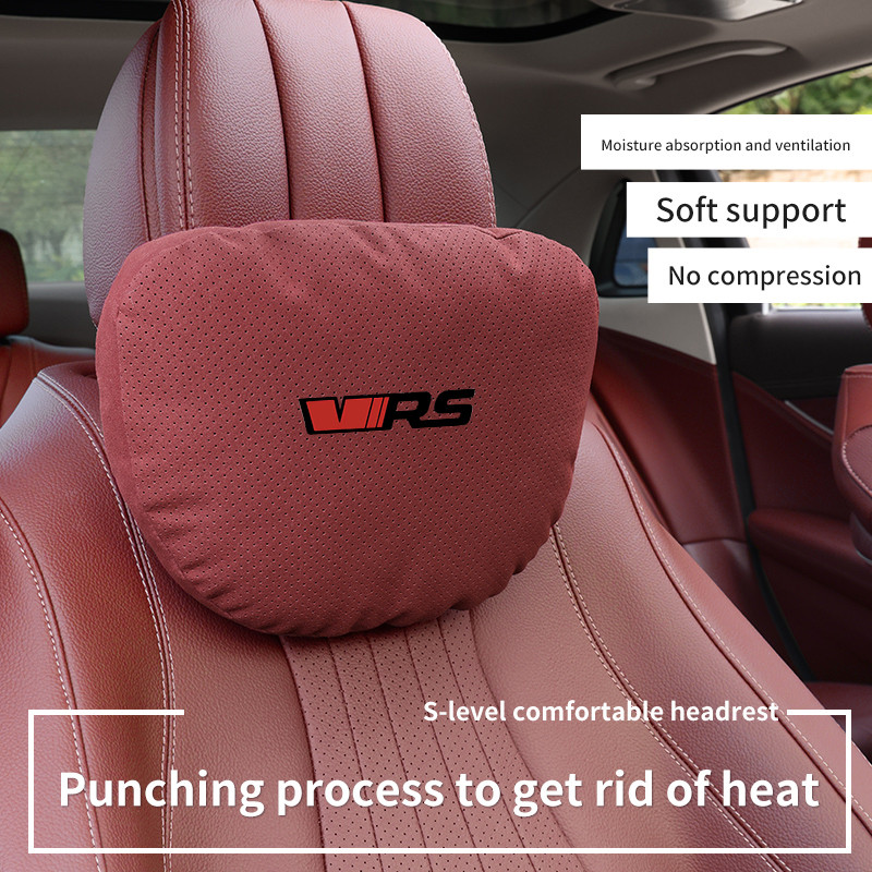 ภายในรถ 5 สีเลือก Headrest สําหรับ Skoda VRS Auto Headrest คอสนับสนุนเบาะเอวหมอนคอนุ่มอุปกรณ์เสริม