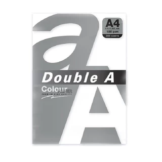 DOUBLE A กระดาษการ์ด A4 180 แกรม สีขาว แพ็ค 200 แผ่น