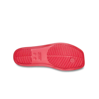CROCS รองเท้าแตะผู้หญิง MIAMI JELLY FLIP รุ่น 212866-7DJ - COURT RED JELLY