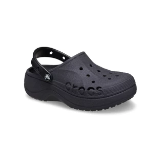 CROCS รองเท้าลำลองผู้หญิง BAYA PLATFORM GLITTER CLOG รุ่น 208459001 - BLACK