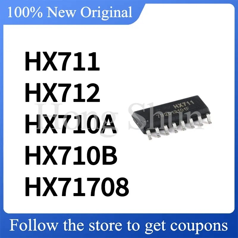 1-5PCS HX1708 HX711 HX712 HX710A HX710B SOP ขายส่งชิป ic