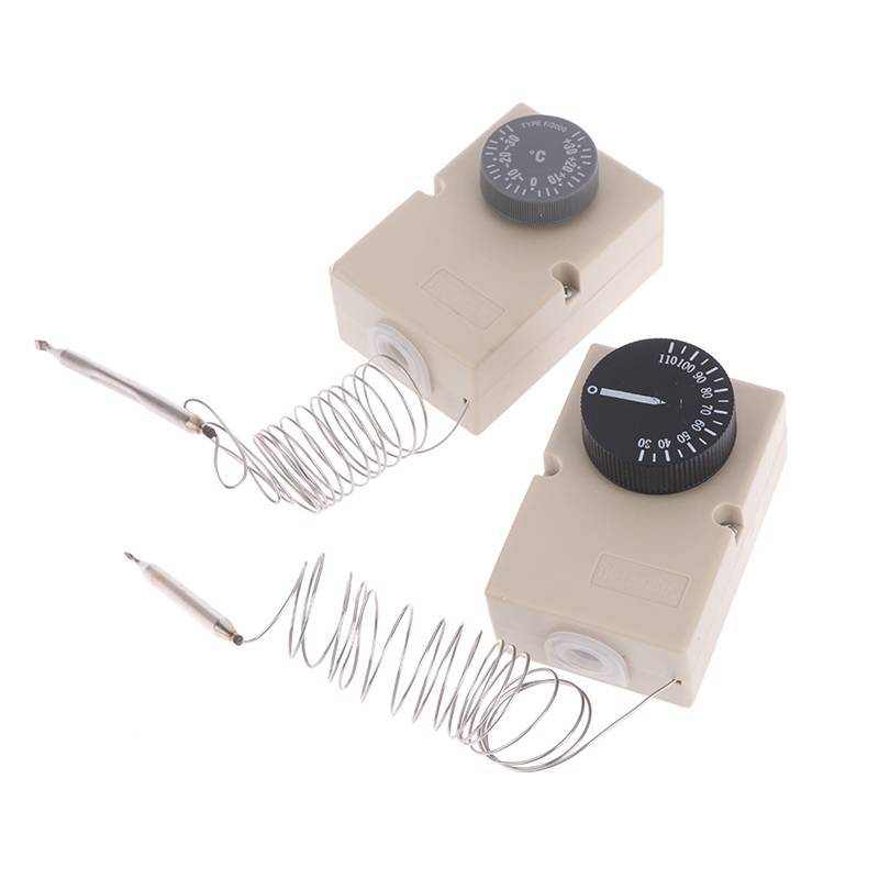 (ใหม่) สําหรับอุปกรณ์ไฟฟ้าลูกบิดอุณหภูมิสวิตช์เชิงกล Capillary Thermostat 50-300C 0-60C 0-50C 0-40C 