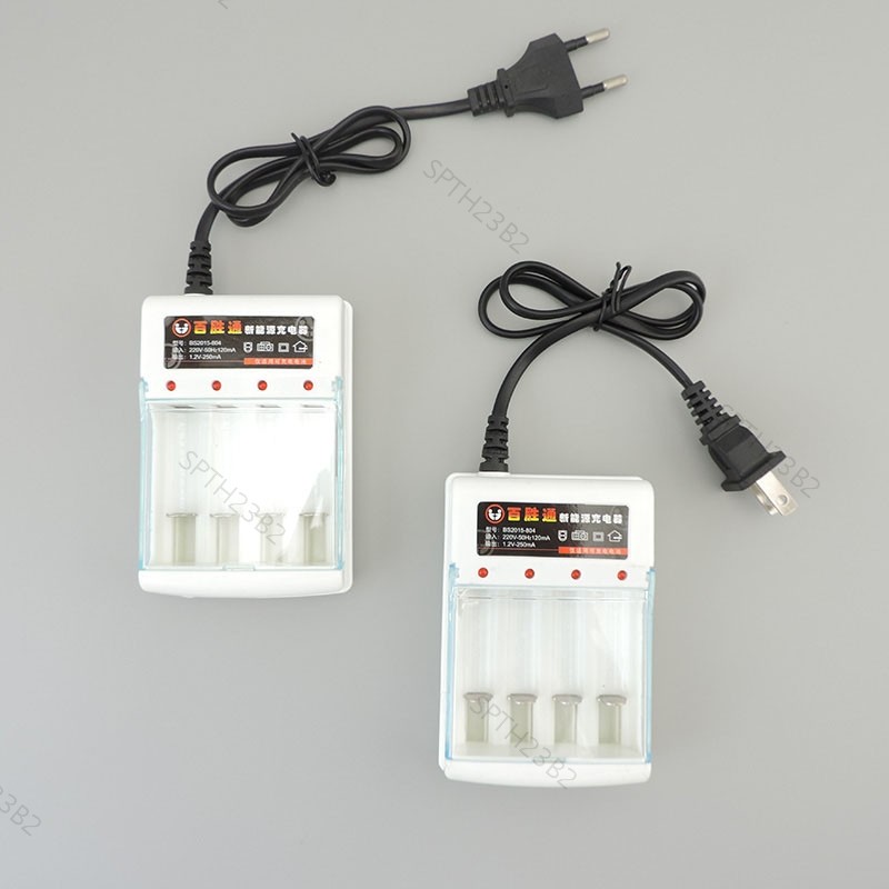 Smart Battery Power Charger 4-Slots ชาร์จ Aa/Aaa Ni-Cd สําหรับ 1.2V แยกชาร์จ US/EU Plug TH23B2