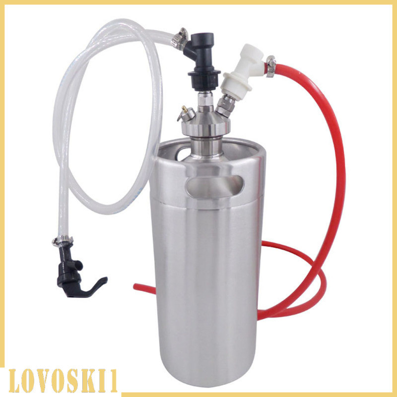 [Lovoski1] สแตนเลส Mini Keg เบียร์ Growler หอกแตะสําหรับเบียร์หัตถกรรม