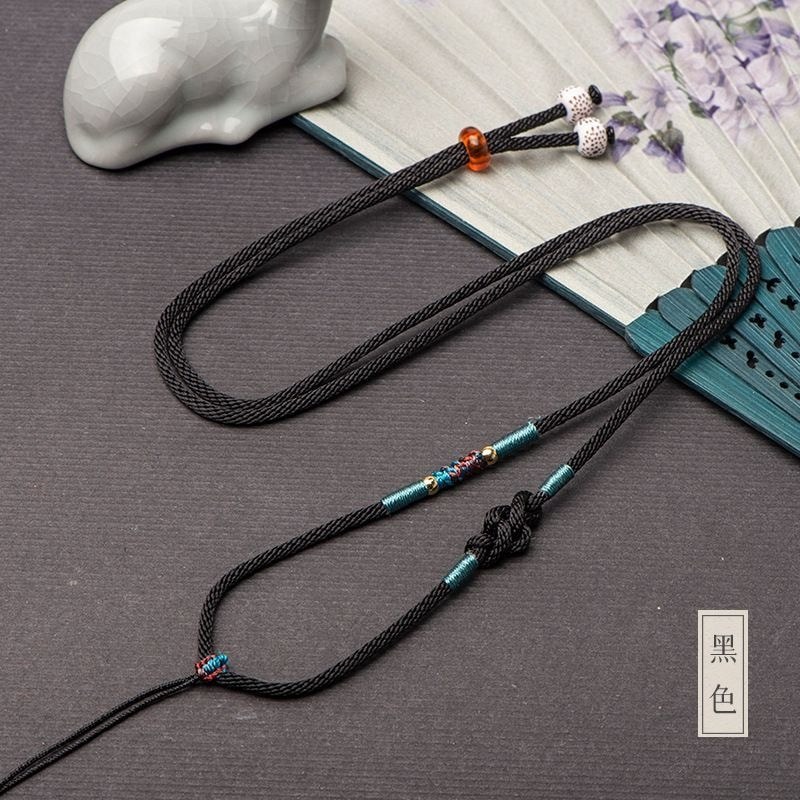 2026 สไตล์ใหม่ Hand-Braided เชือกปลอดภัยหัวเข็มขัดสร้อยคอเชือก Ruyi Knot Halter คอ Lanyard ทนทาน Non