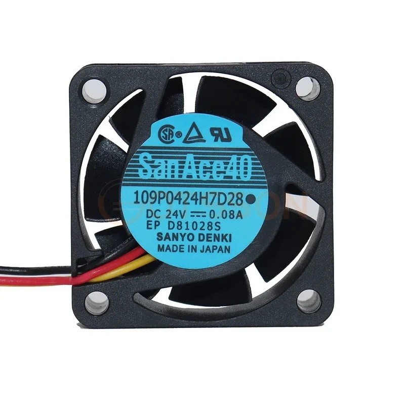 SANYO 4015 109P0424H7D28 Cooling Server พัดลมสําหรับ Fanuc P/N: A90L-0001-0441/39 DC24V 0.08A 4 ซม.พ