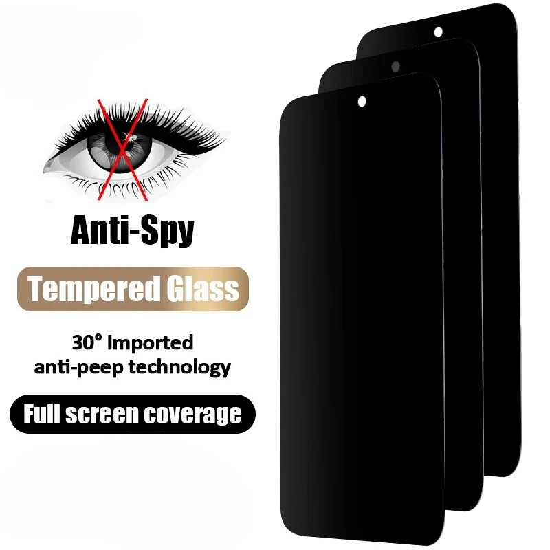 TECNO CAMON 19 PRO ANTI SPY ฟิล์มกระจกนิรภัย PRIVACY 9H คุณภาพสูง