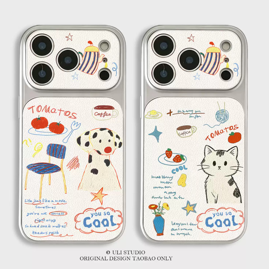 [มีในสต็อก] iPhone 17 16 15 14 13 12 11 Pro Max Plus XS XR 8 7 เคสหนัง Tieu Ky ที่เดินทางมาพักผ่อนหน