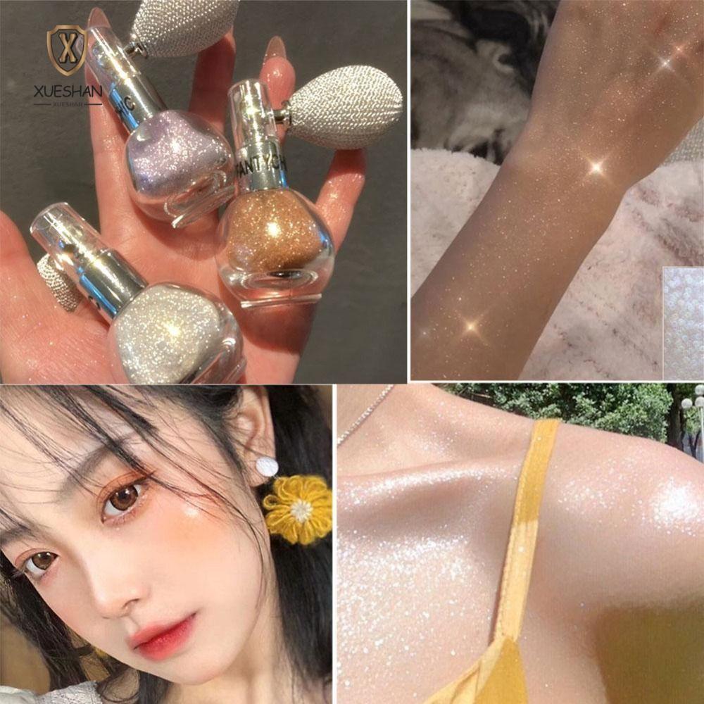 XUESHAN Diamond High Gloss Glitter Spray Fine Shimmer Air Bag Shiny Powder Brightening Fragrance-Inf